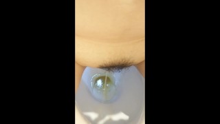 [Uncensored] Pee after being creampied by an ex-boyfriend. Hentai/Amateur/Slut/Personal shooting/Uri