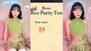 Fit Asian girl Peachy takes the Rice Purity Test! - STIs? Cheated? Number of partners? & more
