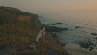 Atmospheric Naked Sunset Meditation Ocean Cliffs