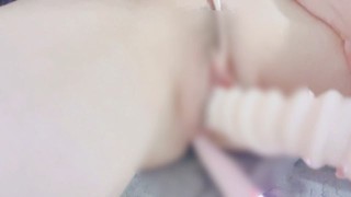 vol.150   *.❤︎.❤︎  ツイストディルド二穴同時挿入/////❤︎.❤︎.* パイパン ドアップ 極太 拡張