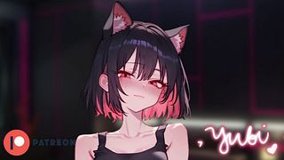 [ASMR]Accidentally Catching a Goth Neko Purring For Your Touch