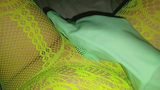 「きったねぇ汁ッ゙♥クチクチいってるッ゙♥」イボイボ付き手袋でおまんちょズリズリオナニーでイクイクイクッ♥