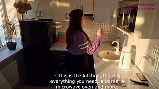 This sexy girl really wants to rent you her apartment and will do everything to make it happen!