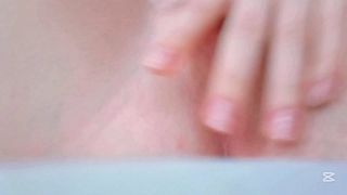 student touching her pussy close-up