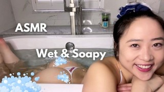 Cute Asian gets her Big Booty Wet - ASMR