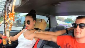 ”Big boobs Asian amateur GF banged hard after a day at the beach”