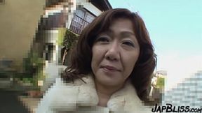 Picking up shy Japanese MILF on Osaka streets leads to busty teen orgy