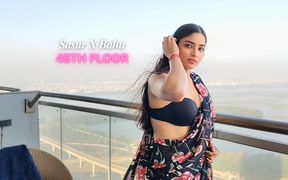 Indian Bahu having hardcore sex at 45th floor with Delhi city view