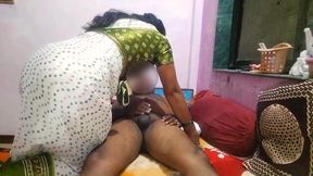 The sister-in-law got herself fucked by her brother-in-law's penis and drank all the semen from the penis in her mouth.