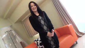 Japanese MILF smiles as we pleasure her pussy