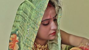 Beautiful newly married wife fucked by her husband in the bedroom. Full Hindi audio