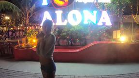 ”Amateurs enjoy fire show & sex at home after with booty Thai GF”