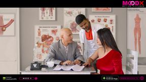 Indian Girl Having Sex with Doctor and Compounder Threesome Web series