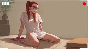 Busty anime wife gets her ass stretched by a huge BBC dildo