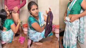 While she was washing soft clothes, her brother-in-law had spilled the water from the land, and called Nirma to clean it.