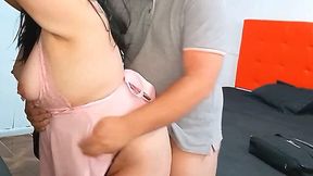 Fucking His Stepmom While Loser Husband Isn't Home