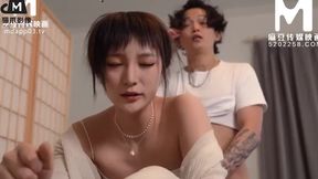 Chinese couple having emotional sex in various positions! Teen looks horny