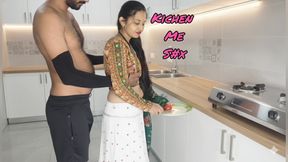 Hot Indian Couple Enjoy In Kitchen Desi couple Having sex in kichen