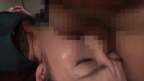 Bound Brunette's Downfall: Horny Stepson Hunts His Hairy Asian Mom