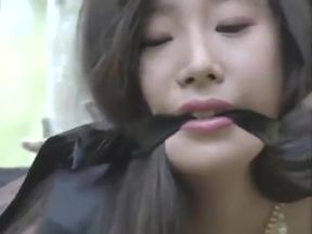 Bound Brunettefetish: Hitomi's Stockinged Foot Dom