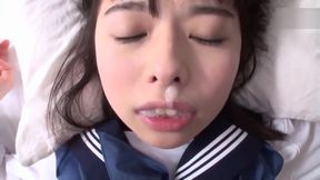 Yuna Yamakawa's Bitten Lip &amp; Blonde highlights Fawn Over Salty Old Timers, Jizz Face