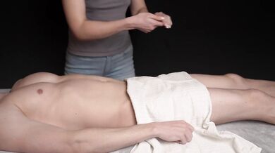 Sexy Masseuse Gives Me a Happy Ending Handjob