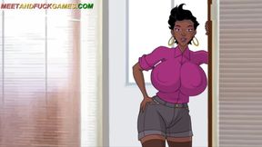 Desi black bitch office sex