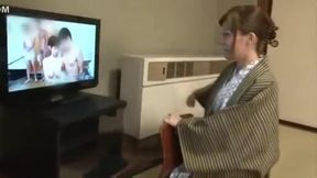 Slippery Asian MILF Invades Men's Sauna, Bandaged &amp; Tenderized.