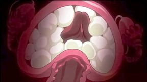 Green-haired busty teen gets massive uncensored creampie