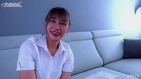 [first Time] [cum In Mouth] 22-year-old Taiwanese Beauty With Big Breasts. Serve With Erotic Body. I Dont Like It, But I Have To Accept All The Semen Of The Interviewer In Order To Get Hired