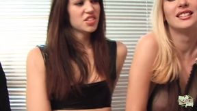 Lesbian Orgy with a Bunch of Horny Asian Vixens Taking on White Chicks