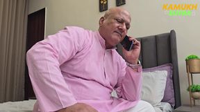 Old man hardcore sex with Indian step daughter licking pussy