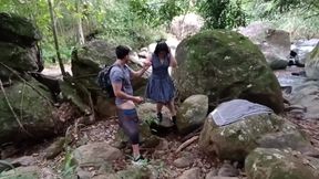 FIRST PART FUCKING WITH MY PARTNER IN THE FOREST.. they FUCK me, SUCK me and cum on top of me.. In the forest