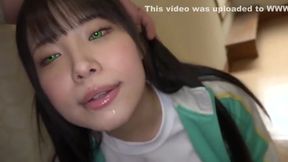 Asian Teen Brunette's Brain-Busting Deepthroat Dildo Challenge