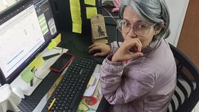 Do you like it when I suck your cock while I work?