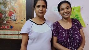 Desi Bengali Bhabhi's first threesome sex with Zomato delivery boy, Indian Hindi Audio