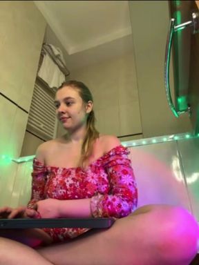 Squirting fountain with hot girl