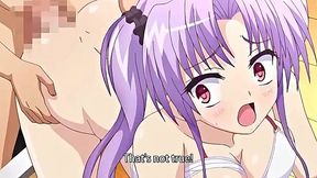 Curvy anime chick gets rough banging on a yacht