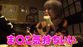 Unexpected Asian Brunette's Eager Slurp &amp; Stroke