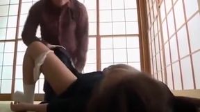 Feisty Asian MILF Fingers Her Honey Pot
