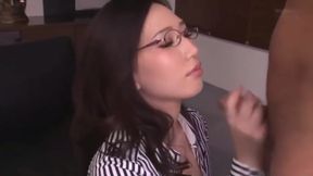 AI Sayama Wrangles Herself, Uncaged in Office, Big Tits &amp; Ass Jiggling