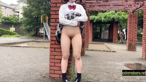 ”Ichika Uncensoed Public Nidity & Hard Fuck Shaved College Girl Snatch Outdoors”