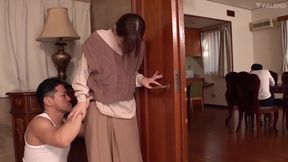 Busty Brunette Granny, Amatsuka, Takes a Deep Dive &amp; Cream Pie in HD