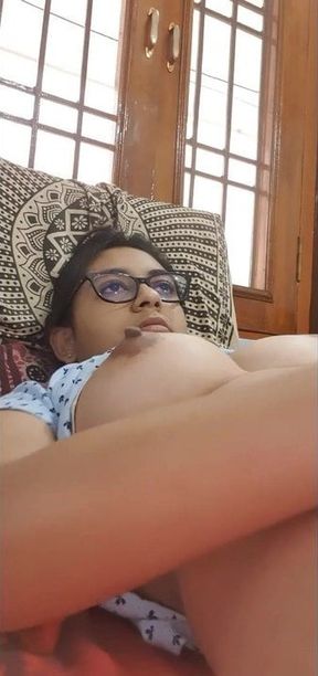 Indian girl named Ganika masturbating part 2