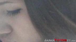 ”Kinky brunette teases her unshaved cunt in a passionate solo”