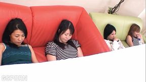 Hot Japanese MILFs and teens indulge in some pussy licking fun