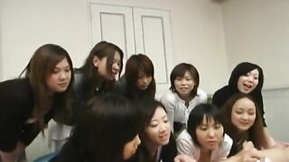 JAV CFNM Femdom Handjob Party Subtitled