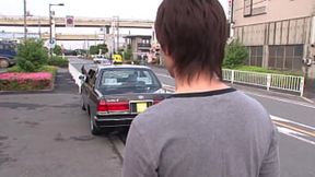 Young Asian cab driver gives rides and pussy play