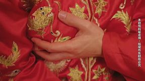 Chinese bride gets her big tit creampied at her own wedding