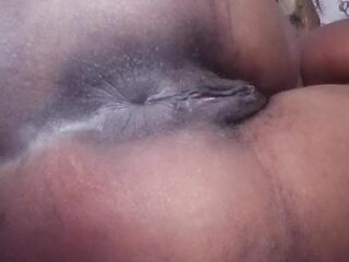 Amateur ebony play with constricted anus why talking dirty vagina fingering